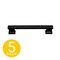Sapphire Hexa Series 5 in. 128 mm Center-to-Center Modern Oil Rubbed Bronze Cabinet Hardware Handle/Pull 5-Pack SP-2891-128-ORB-5 - alternate 1